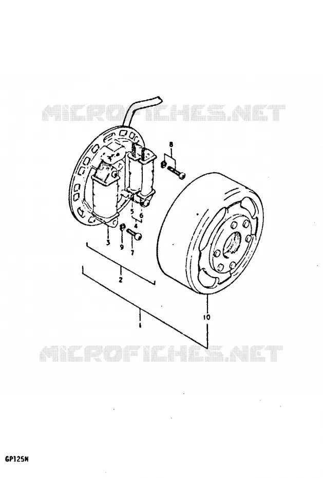 ONTSTEKING (E13) Suzuki MOTO 125 GP 1992  GP125UN(C/N)