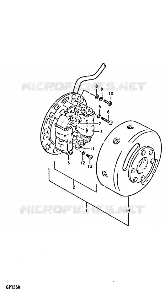 ONTSTEKING (E2, E4, E17, E18, E21, E22) Suzuki MOTO 125 GP 1992  GP125N(C/N)