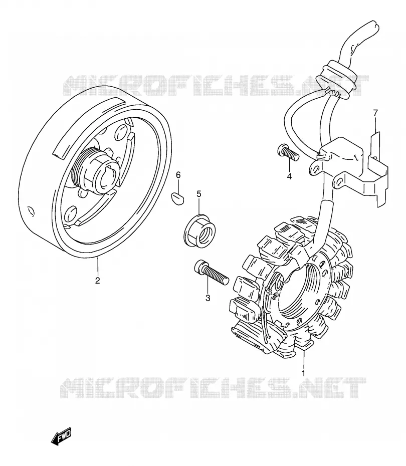 ONTSTEKING (MODELE L/M/N) Suzuki MOTO 250 DR 1991  DR250SM(E24)