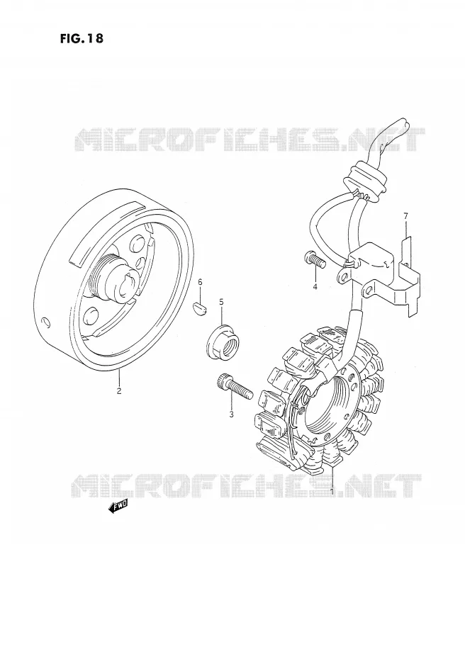 ONTSTEKING (MODELE L/M/N) Suzuki MOTO 350 DR 1994  DR350SR(E2)