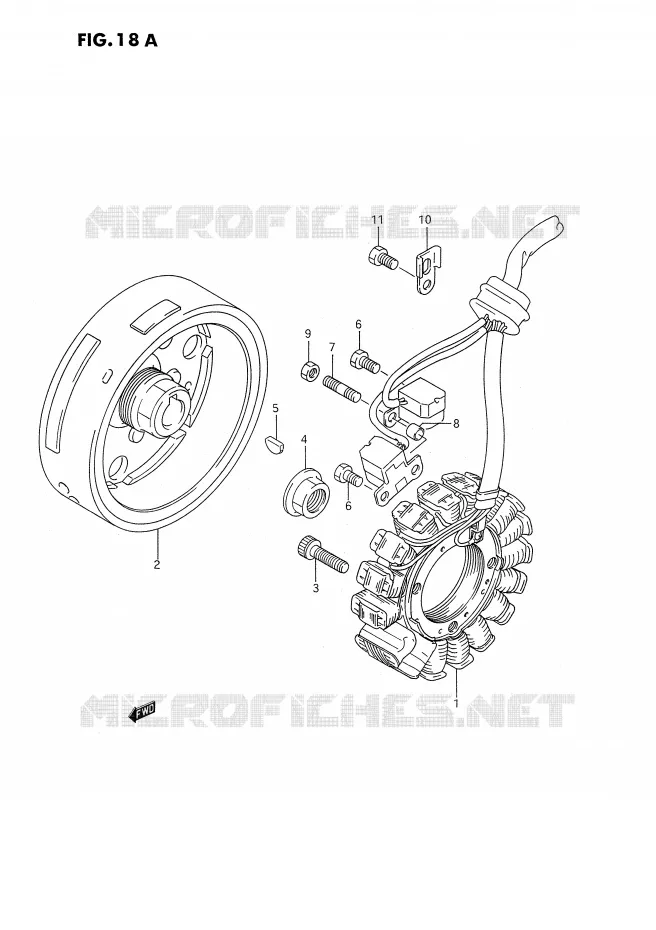 ONTSTEKING (MODELE P/R) Suzuki MOTO 350 DR 1991  DR350SM(E2)