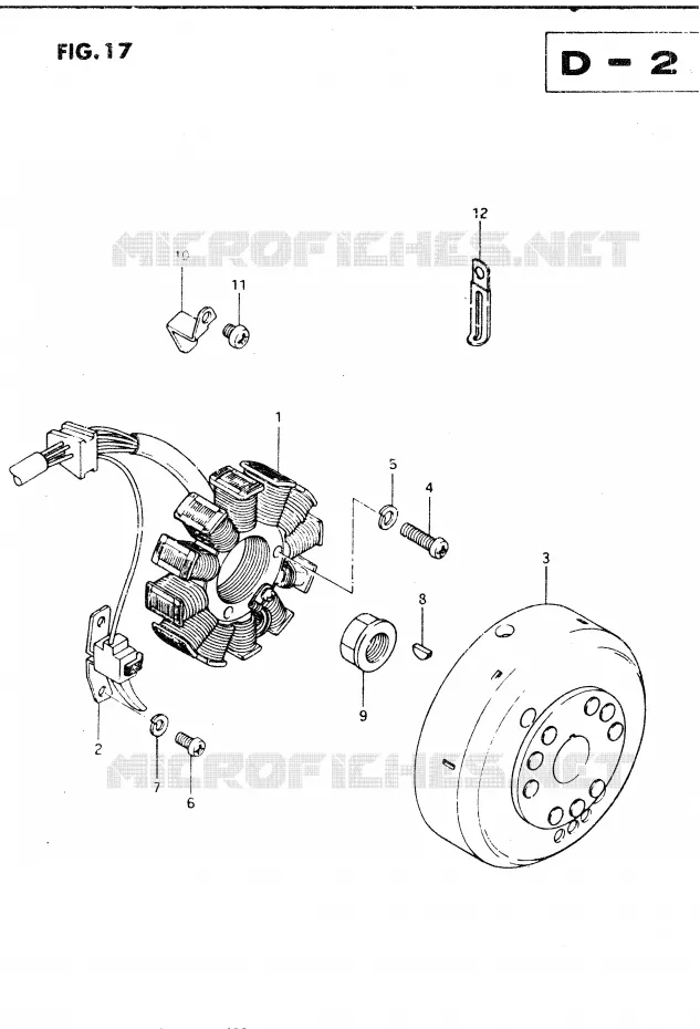 ONTSTEKING Suzuki MOTO 250 DR 1982  DR250SZ(E1)
