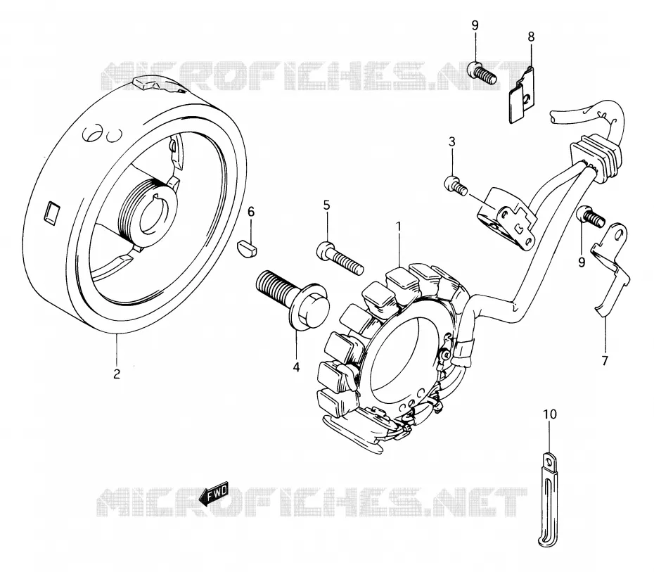 ONTSTEKING Suzuki MOTO 650 DR 1990  DR650RSUL(E2)