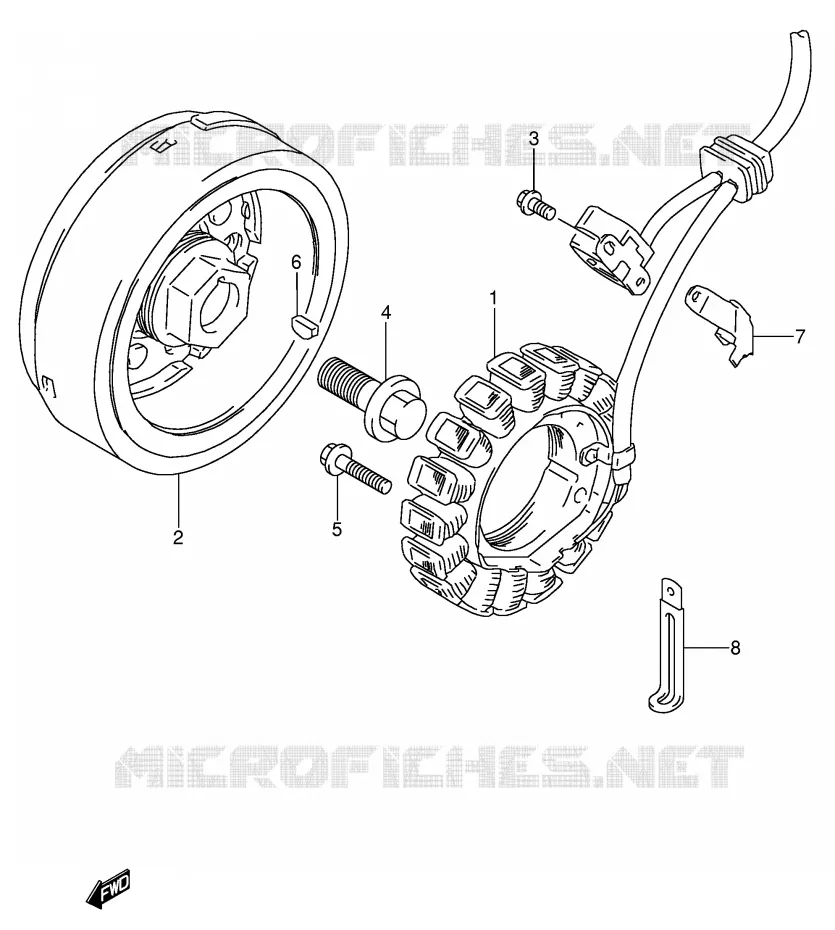 ONTSTEKING Suzuki MOTO 650 DR 1992  DR650RSEUN(E4)