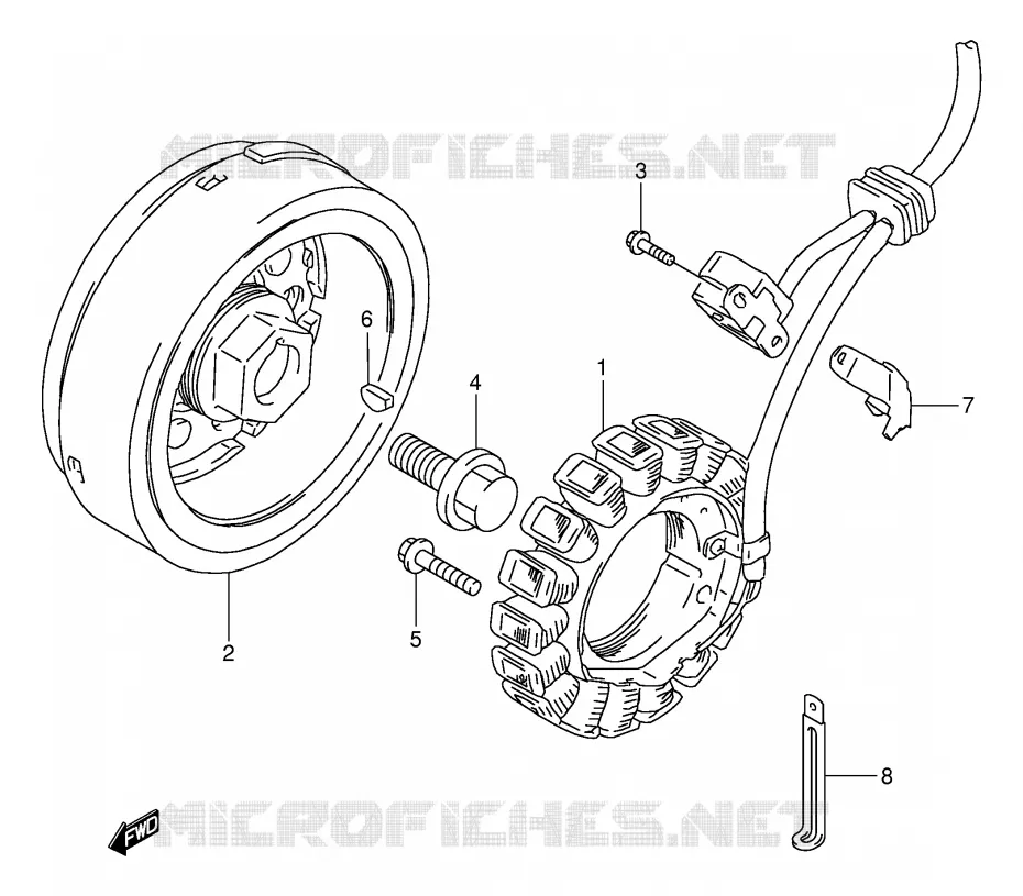 ONTSTEKING Suzuki MOTO 650 DR 1994  DR650REUR(E2)