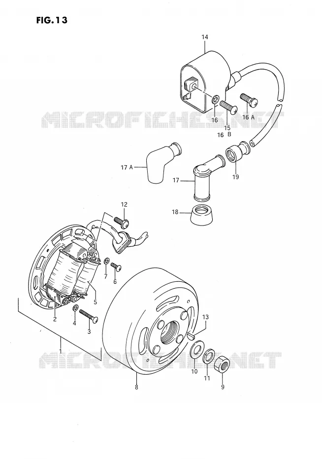 ONTSTEKING Suzuki MOTO 80 DS 1991  DS80M(E24)
