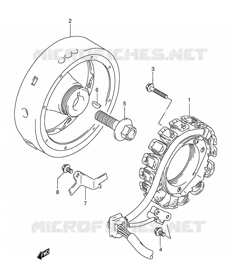 ONTSTEKING Suzuki MOTO 800 DR 1992  DR800SUN(E4)