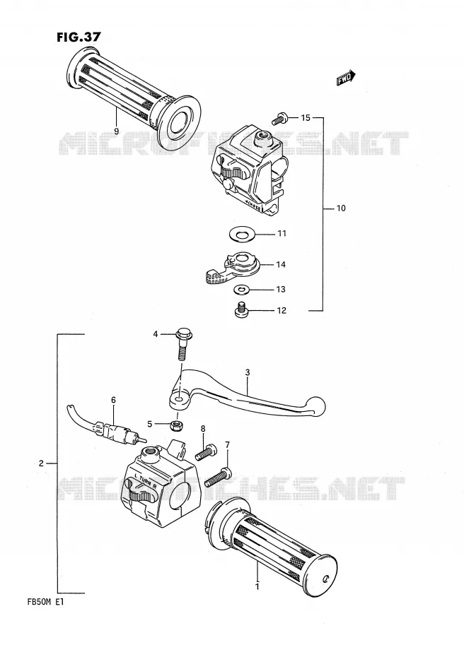 SCHAKELAARS Suzuki SCOOTER 50 FB 1989  FB50K(E1)