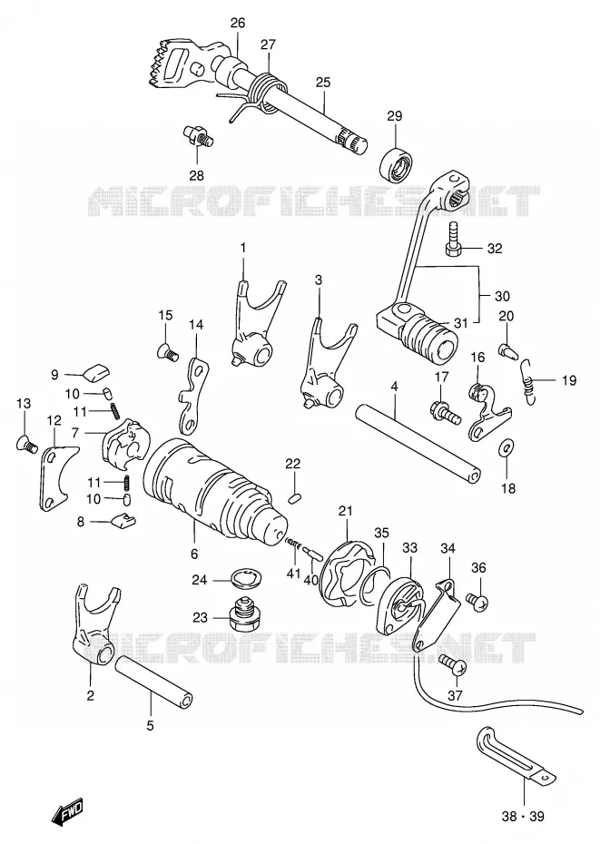 SCHAKELEN ASSY Suzuki MOTO 200 DR 1995  DR200SES(E24)