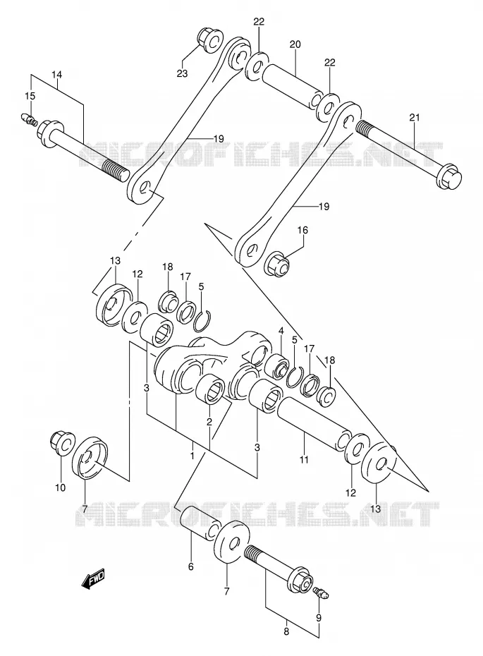 SCHOKBREKER AANEENSCHAKELING Suzuki MOTO 250 DR 1990  DR250SL(E24)
