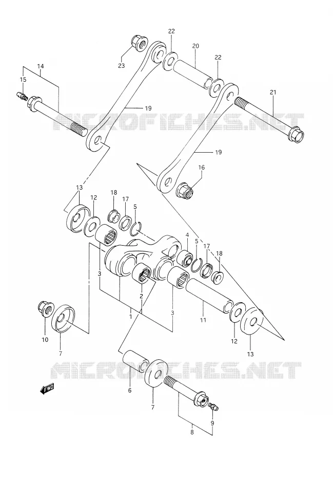 SCHOKBREKER AANEENSCHAKELING Suzuki MOTO 350 DR 1991  DR350M(E28)