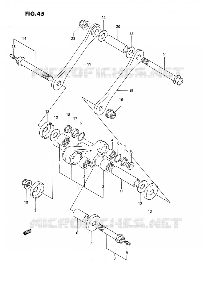 SCHOKBREKER AANEENSCHAKELING Suzuki MOTO 350 DR 1993  DR350SHP(E2)
