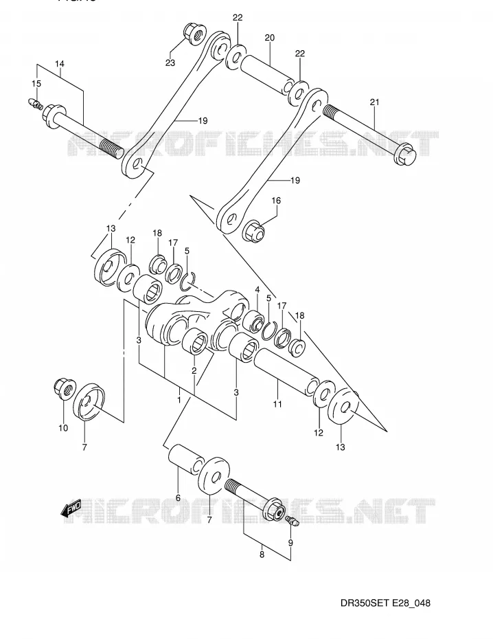 SCHOKBREKER AANEENSCHAKELING Suzuki MOTO 350 DR 1994  DR350SER(E28)