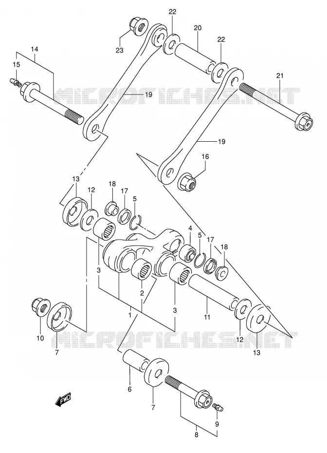 SCHOKBREKER AANEENSCHAKELING Suzuki MOTO 350 DR 1996  DR350T(E1)