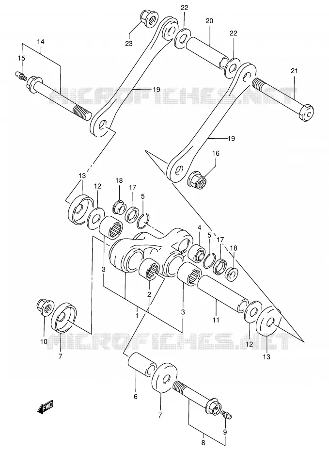 SCHOKBREKER AANEENSCHAKELING Suzuki MOTO 350 DR 1997  DR350SEV(E2)