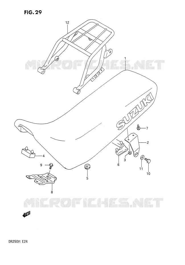 SEAT Suzuki MOTO 250 DR 1990  DR250L(E24)