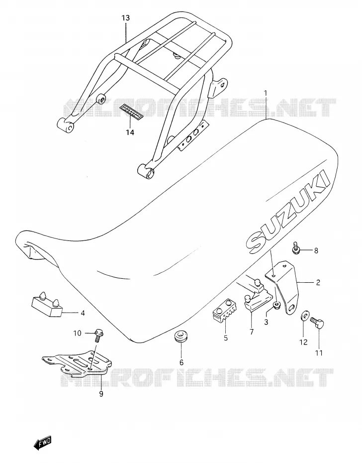 SEAT Suzuki MOTO 350 DR 1992  DR350N(E28)