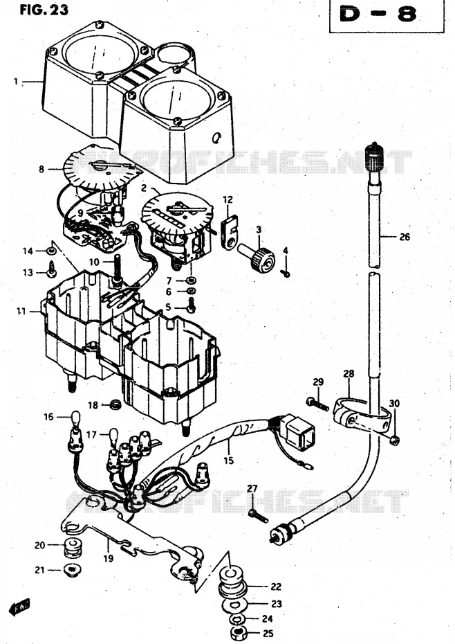 SNELHEIDSMETER (DR500RH) Suzuki MOTO 500 DR 1986  DR500RG(G/H/J)