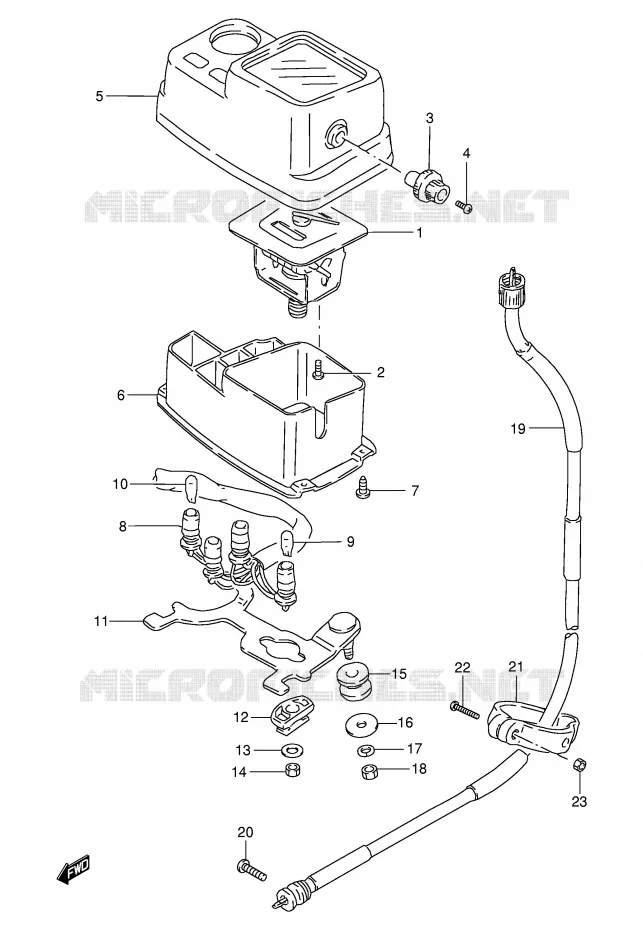 SNELHEIDSMETER (MODELE K1 E24/MODELE K2 P9) Suzuki MOTO 200 DR 2004  DR200SEK4(E24)