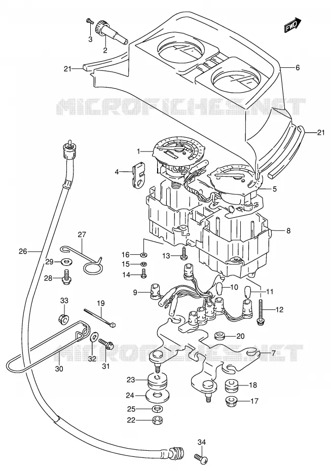 SNELHEIDSMETER (MODELE M/N/P/R) Suzuki MOTO 650 DR 1994  DR650RSER(E4)