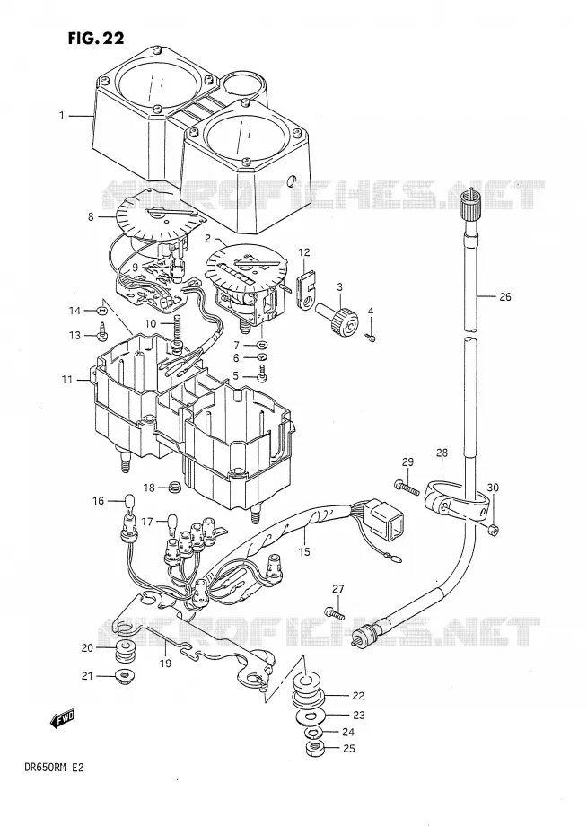 SNELHEIDSMETER Suzuki MOTO 650 DR 1991  DR650RUM(E2)