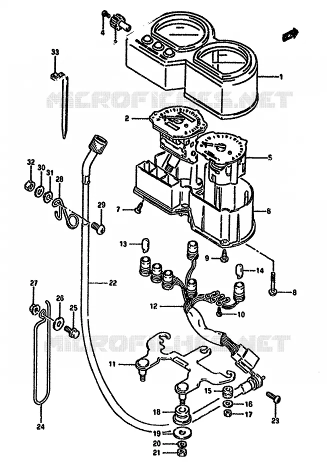 SNELHEIDSMETER Suzuki MOTO 650 DR 1993  DR650RP(N/P/R)