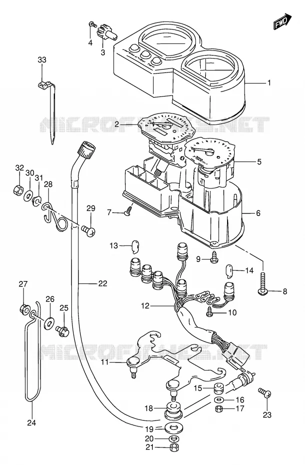 SNELHEIDSMETER Suzuki MOTO 650 DR 1995  DR650RES(E2)