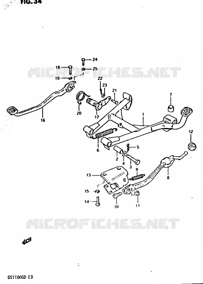 STAND Suzuki MOTO 1100 GS-G 1983  GS1100GD(Z/D)