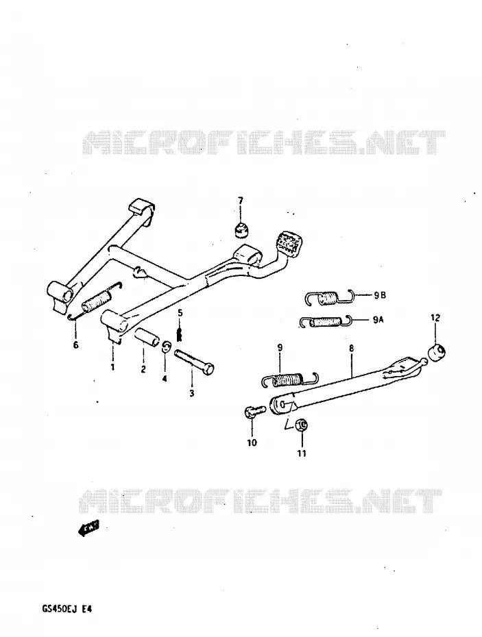 STAND Suzuki MOTO 450 GS-E 1988  GS450EUJ(E/F/G/H/J)
