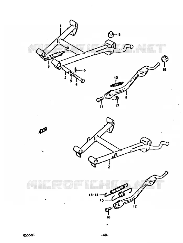 STAND Suzuki MOTO 550 GS 1980  GS550ET(T)