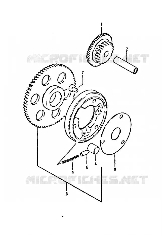 STARTMOTOR CLUTCH Suzuki MOTO 250 GS 1996  GS250TT(T/X)