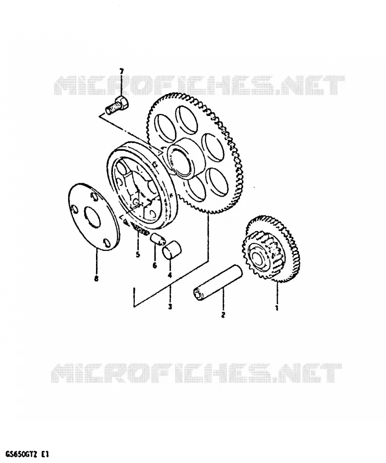 STARTMOTOR CLUTCH Suzuki MOTO 650 GS 1999  GS650GTX(X/Z)