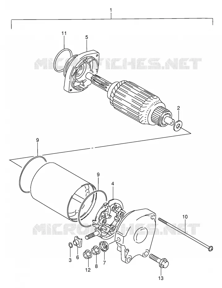STARTMOTOR Suzuki MOTO 650 DR 1994  DR650RER(E2)