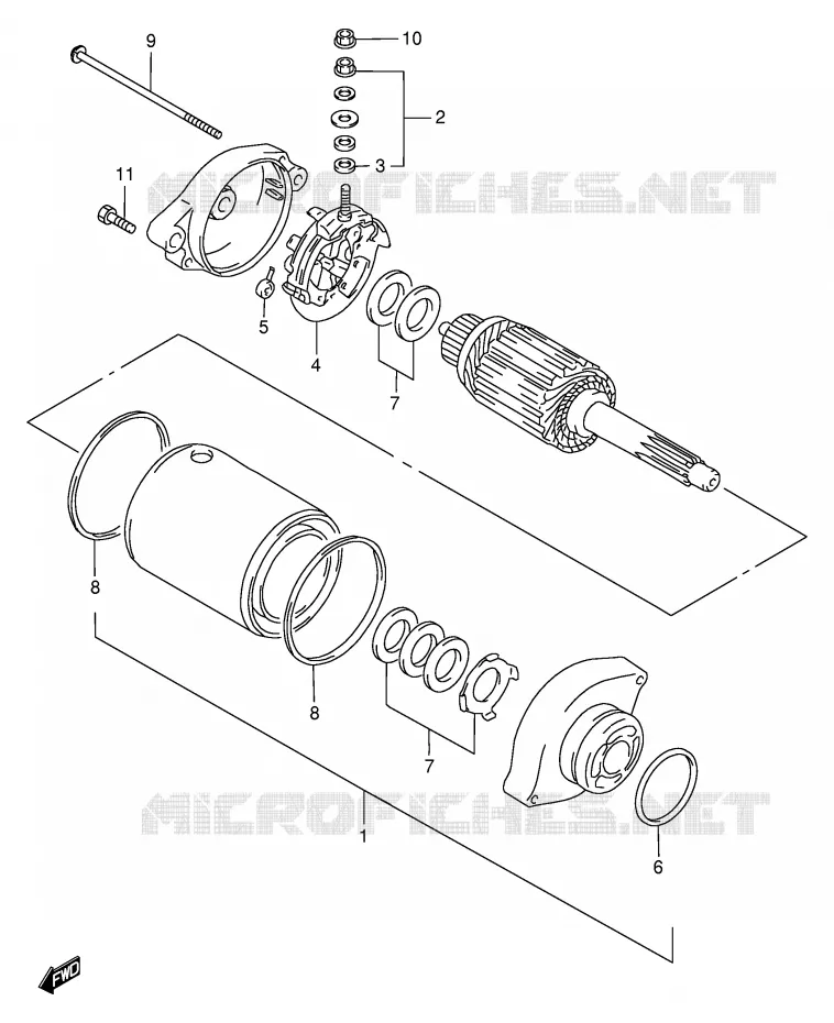 STARTMOTOR Suzuki MOTO 650 DR 1999  DR650SEUX(E4)