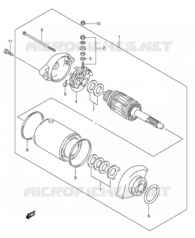 STARTMOTOR Suzuki MOTO 650 DR 2002  DR650SEK2(E3/E28)