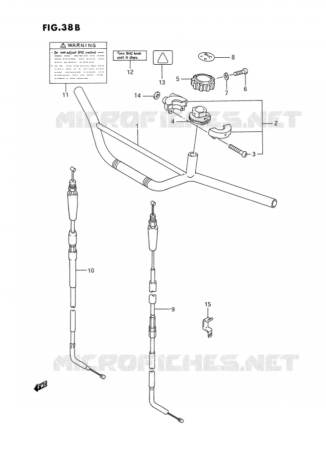 STUUR (DR350SHN/SHP/SHR) Suzuki MOTO 350 DR 1994  DR350SR/SHR(E2)