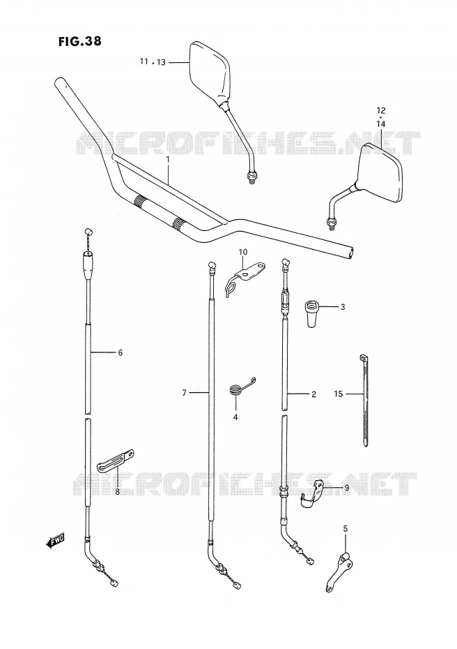 STUUR (DR350SL/SM,DR350SN/SP/SR E24) Suzuki MOTO 350 DR 1993  DR350SP/SHP(E2)