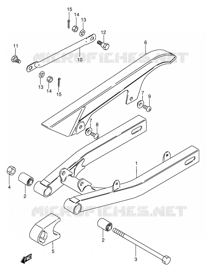 SWINGARM Suzuki MOTO 80 DS 1999  DS80X(E3/E28)