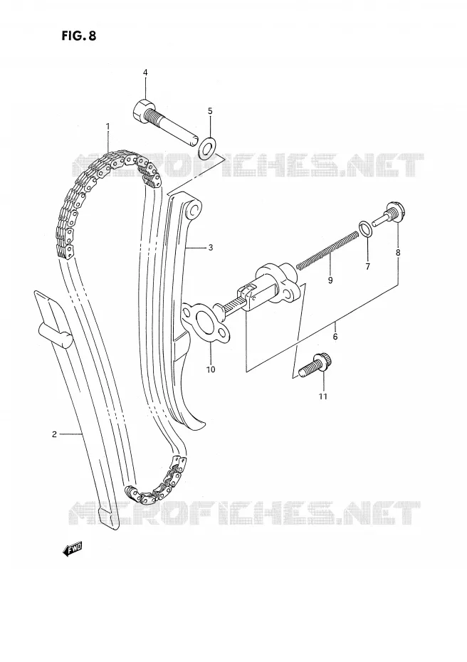 TIMING Suzuki MOTO 350 DR 1990  DR350SL(E2)