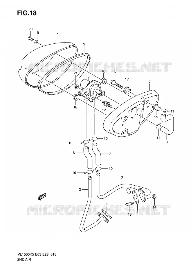 ANTI VERVUILINGS SYSTEM Suzuki MOTO 1500 BOULEVARD 2005  VL1500K5(E3/E28)