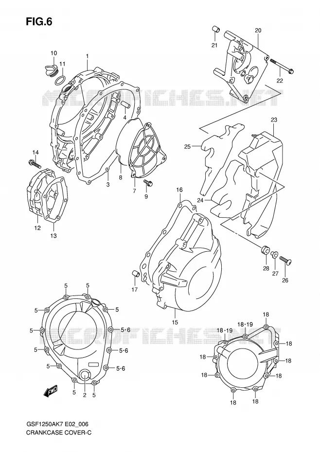 CARTERDEKSEL (MODEL K7/K8/K9) Suzuki MOTO 1250 BANDIT-N 2009  GSF1250K9(E2)