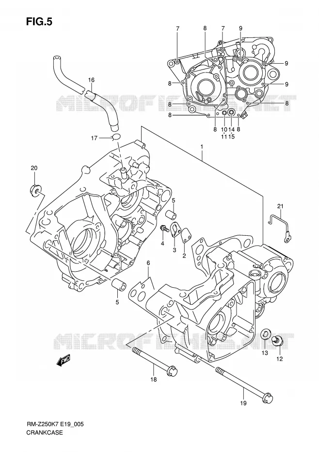 CASING Suzuki MOTO 250 RM-Z 2009  RM-Z250K9(E19)