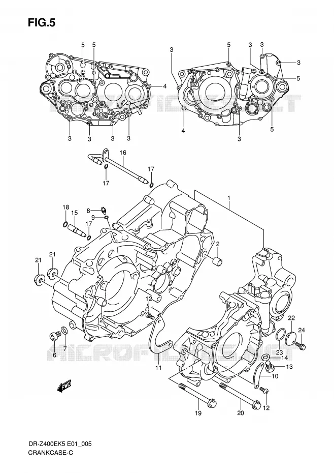 CASING Suzuki MOTO 400 DR-Z 2006  DR-Z400EK6(E1)