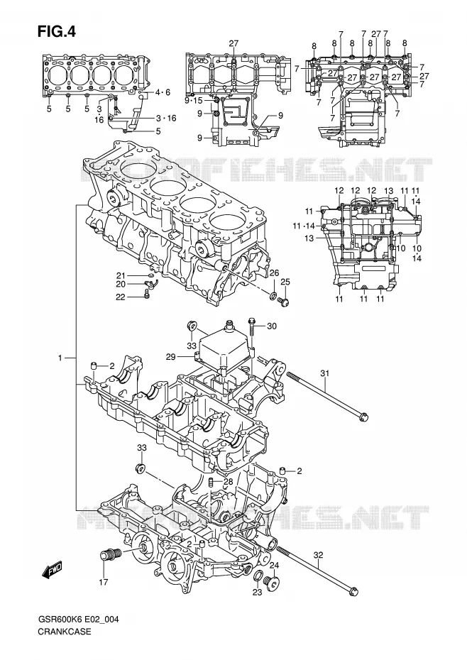 CASING Suzuki MOTO 600 GSR 2007  GSR600UK7(E2)