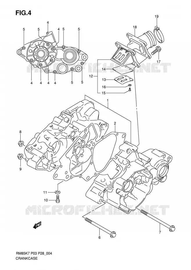 CASING Suzuki MOTO 85 RM 2008  RM85LK8(P3/P28)