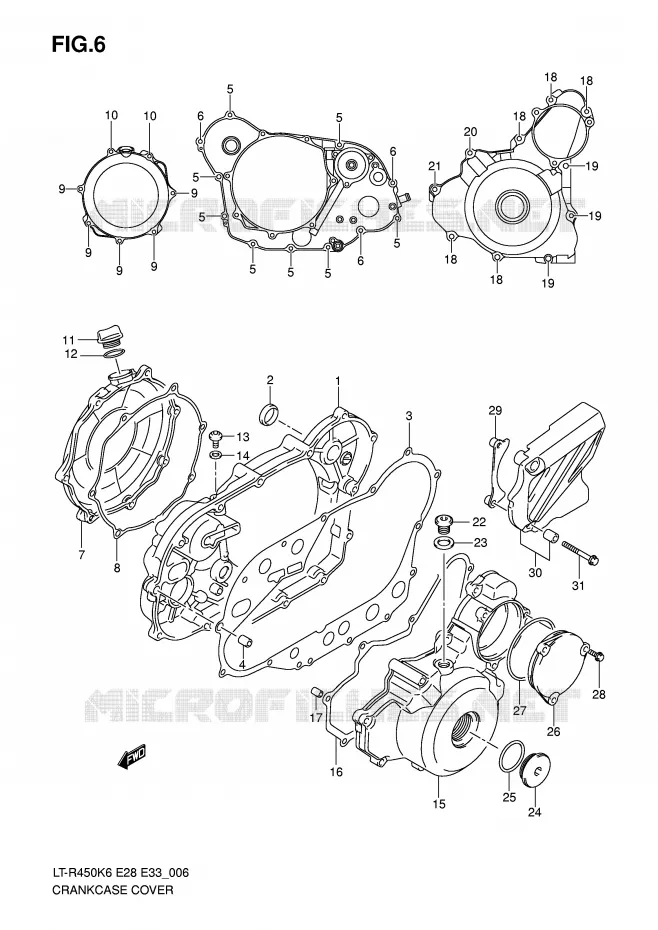 CASING Suzuki QUAD 450 QUADRACER 2007  LT-R450K7(E28/E33)