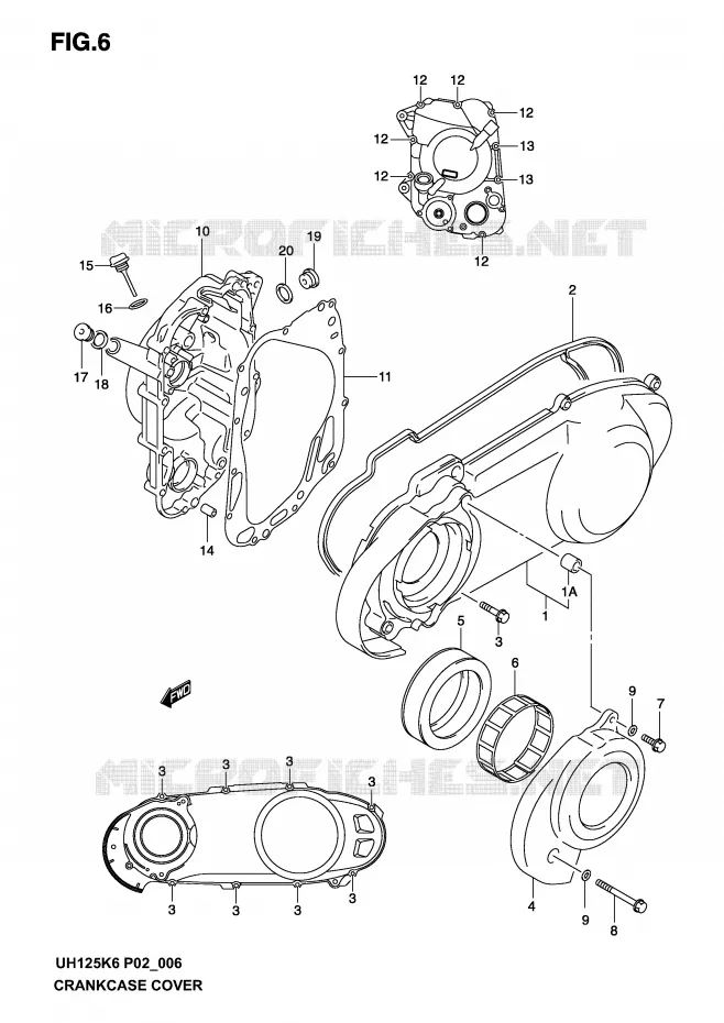 CASING Suzuki SCOOTER 125 BURGMAN 2006  UH125K6(P2)