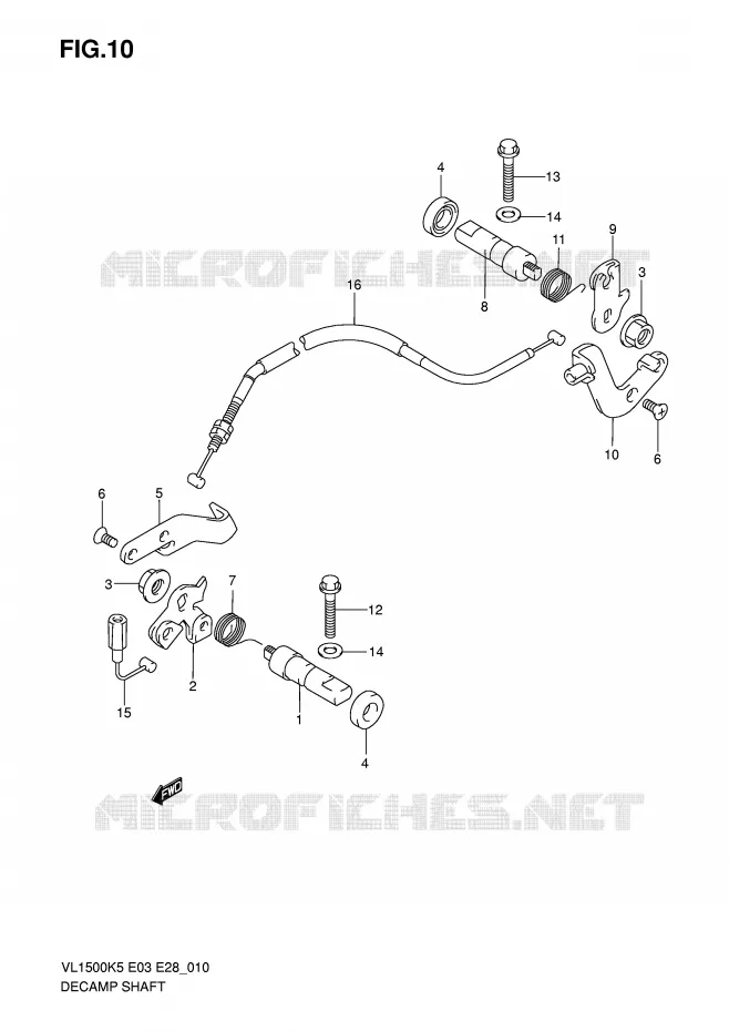 DECOMPRESSOR Suzuki MOTO 1500 BOULEVARD 2009  VL1500K9(E3/E28)