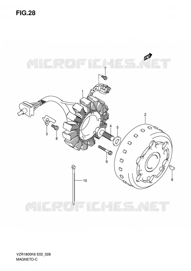 ONTSTEKING (MODEL K6/K7) Suzuki MOTO 1800 INTRUDER 2007  VZR1800ZU2K7(E2)
