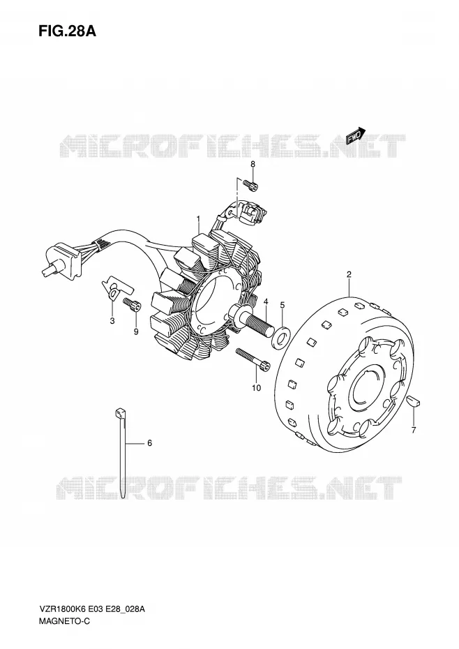 ONTSTEKING (MODEL K8/K9/L0) Suzuki MOTO 1800 INTRUDER 2007  VZR1800K7(E3/E28)